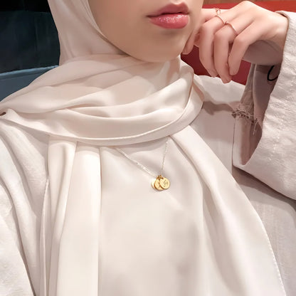 Patience, Gratitude & Trust Engraved Necklace